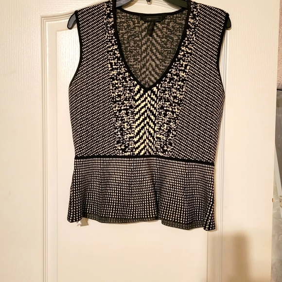 BCBG Sleeveless Peplum Top - Picture 1 of 3
